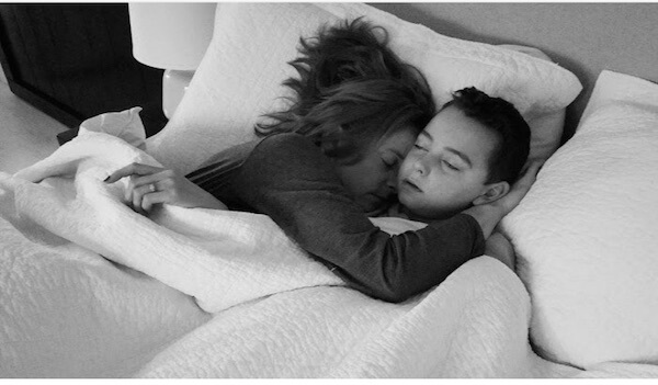 KBS and Son Sleeping