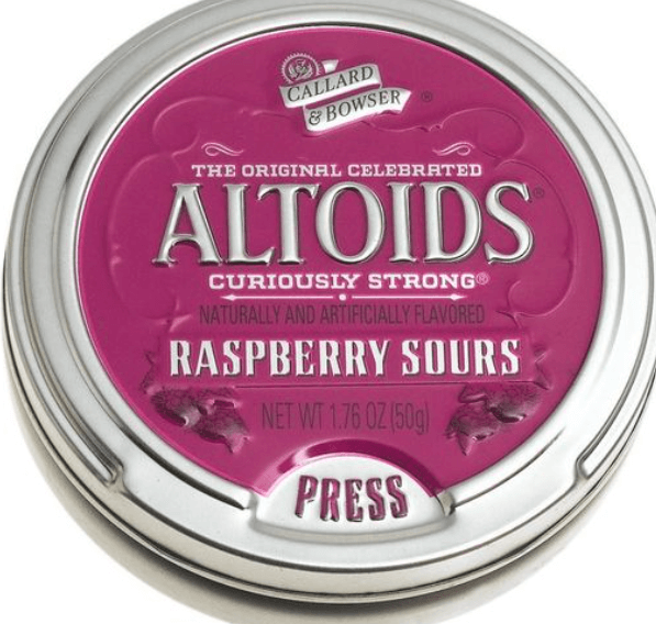 Altoids Sours from Pinterest