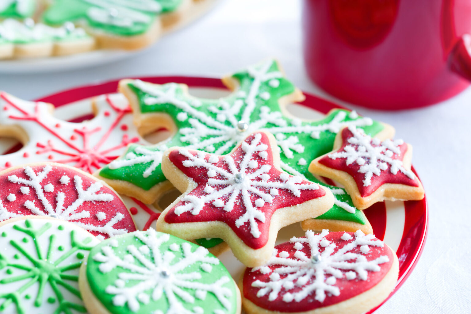 Colorful Christmas cookies