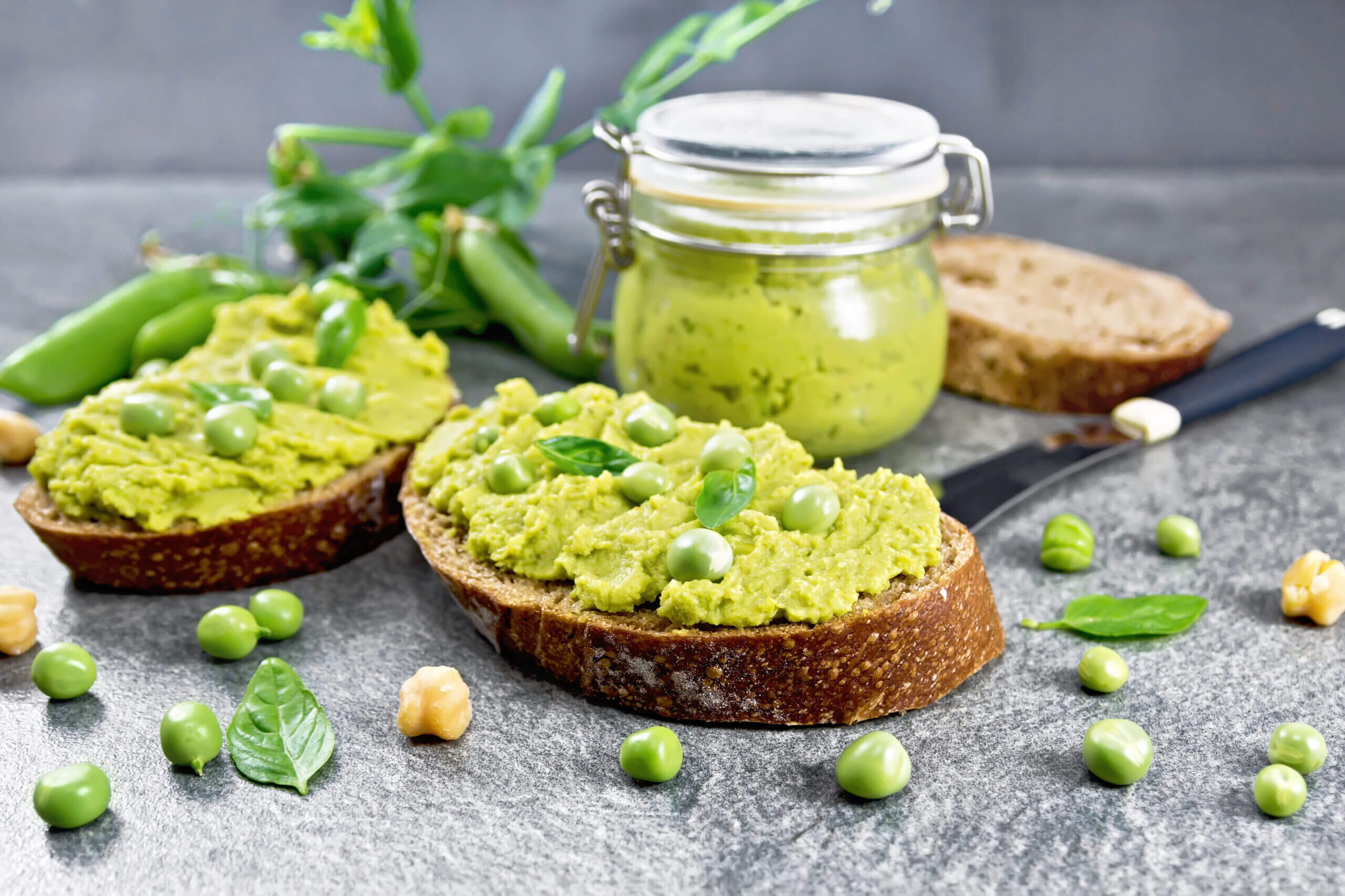 Green pea spread