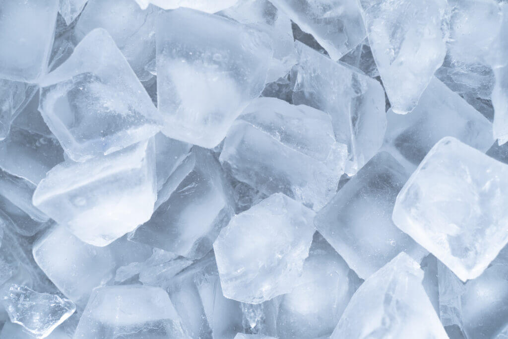 Ice cubes background texture. 