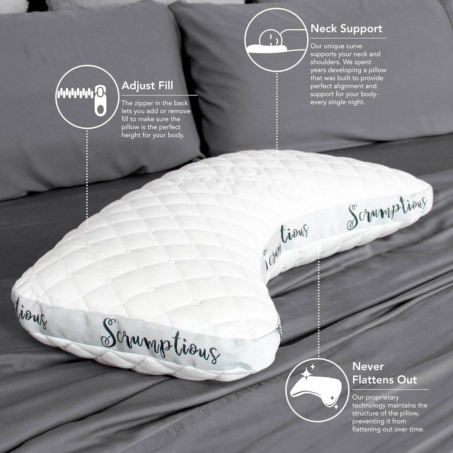 Honeydew Scrumptious Side Sleeper Pillow for Enhanced Sleep Quality