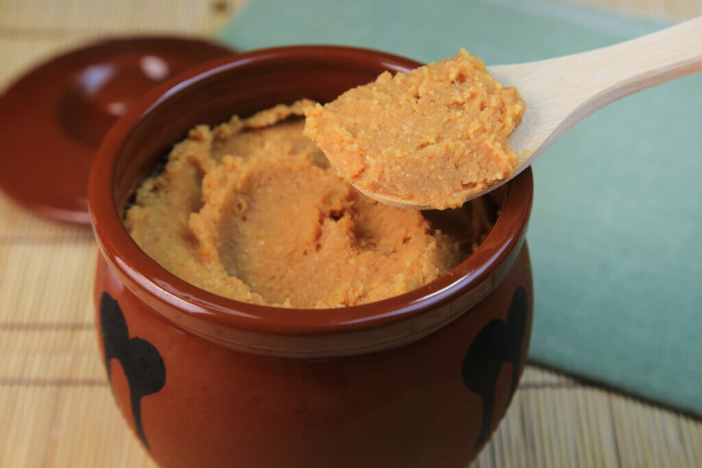 jar of miso paste