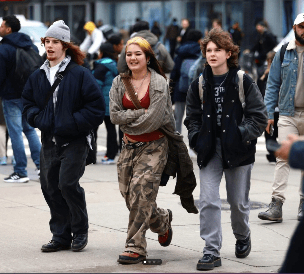 three gen zers walking