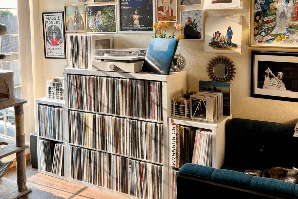 Vinyl record display