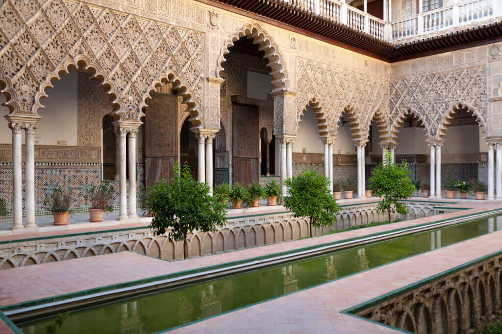 Real Alcazar Palace in Seville, Spain, a game of thrones filming location