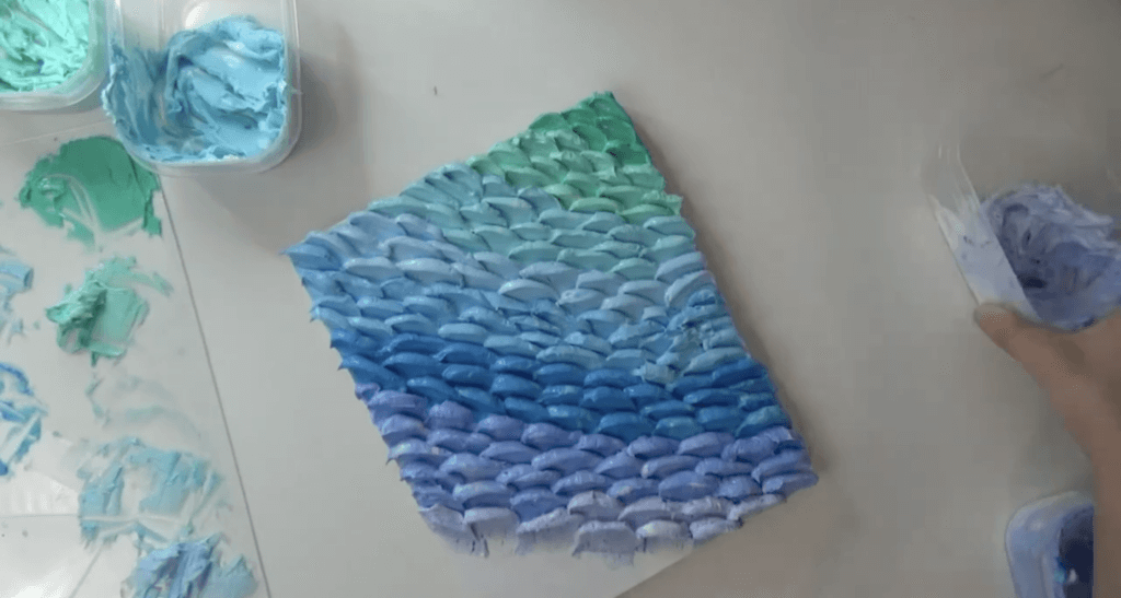 dragon scale painting