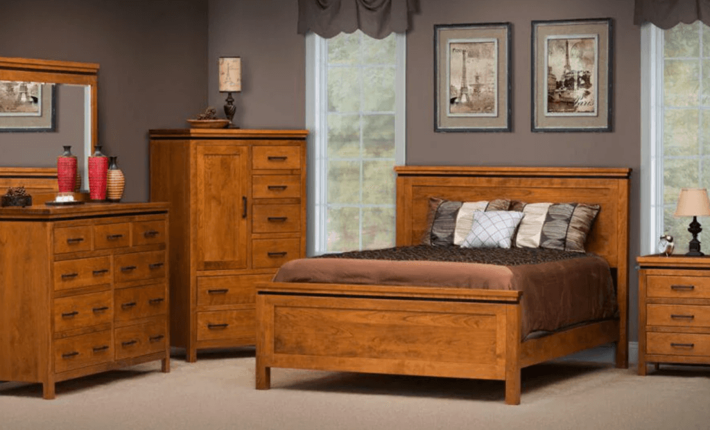 Matching bedroom furniture set, 2000s style