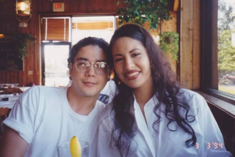 Selena and Chris Perez