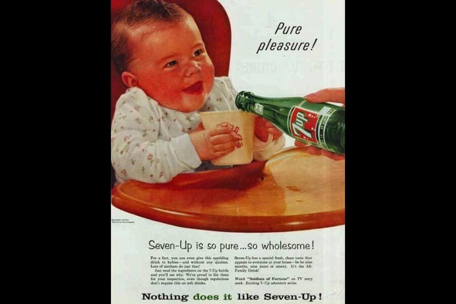 Vintage seven up ad