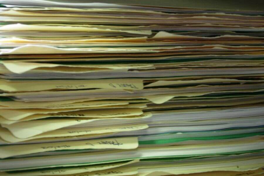 piles of documents