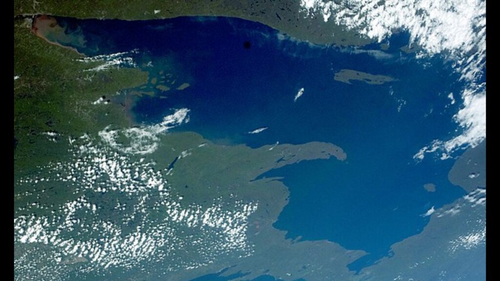 Lake Superior taken by a crew member aboard the International Space Station.