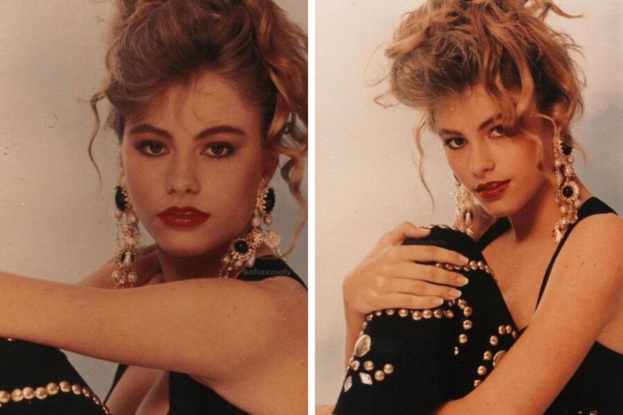 young sofia vergara in the 1980s