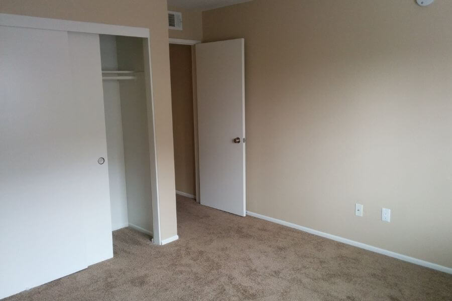 room with beige walls 