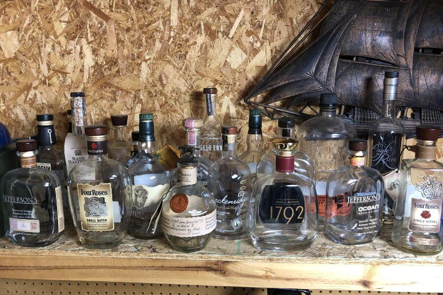 liquor bottles 