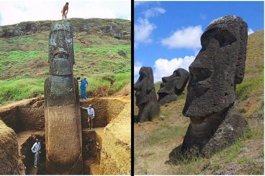 Maui burried statue