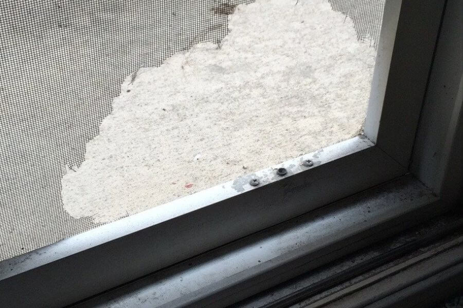 broken screen door