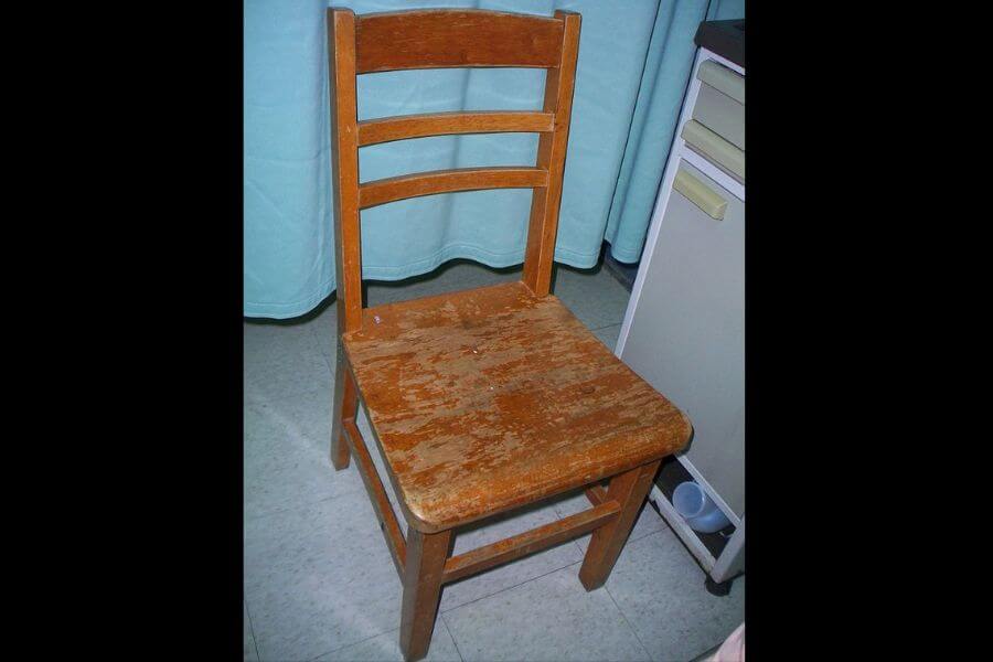 old wood chair