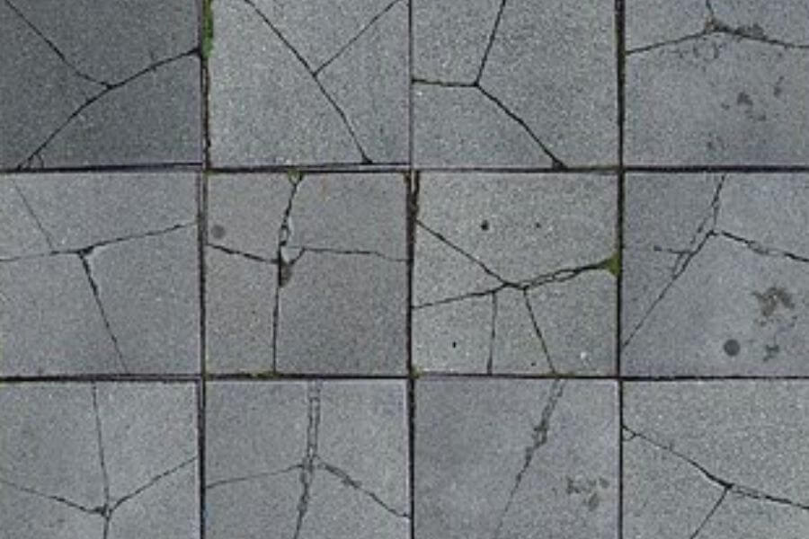 cracked tiles