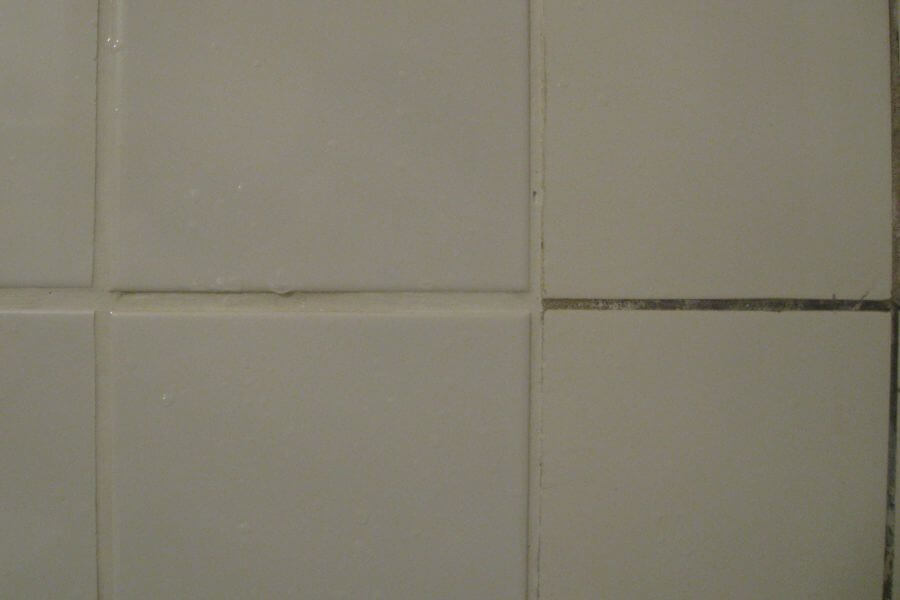 sealed tile grout