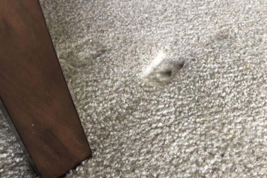 Carpet dent