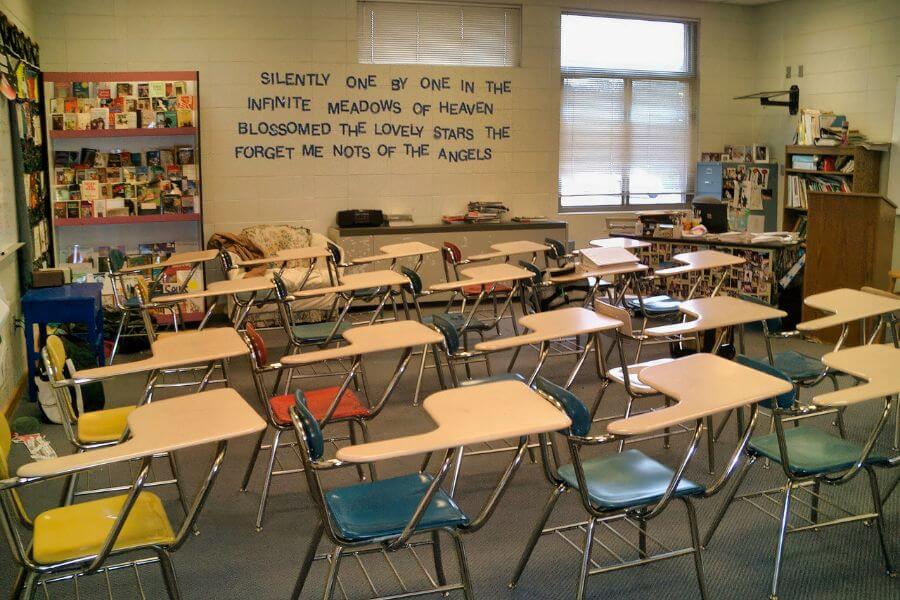 empty school classroom