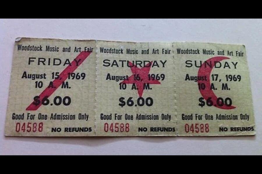 woodstock 1969 tickets