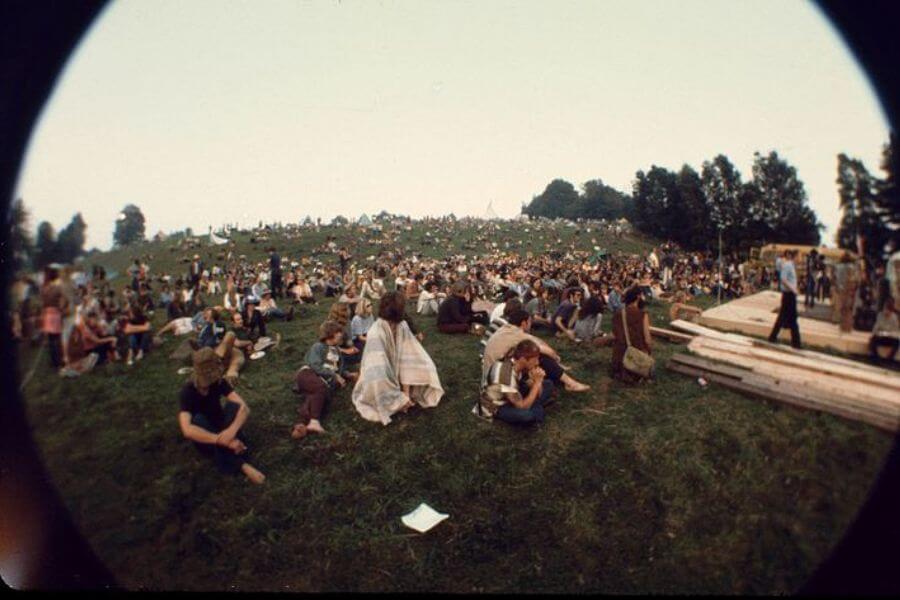 fisheye photo of woodstock