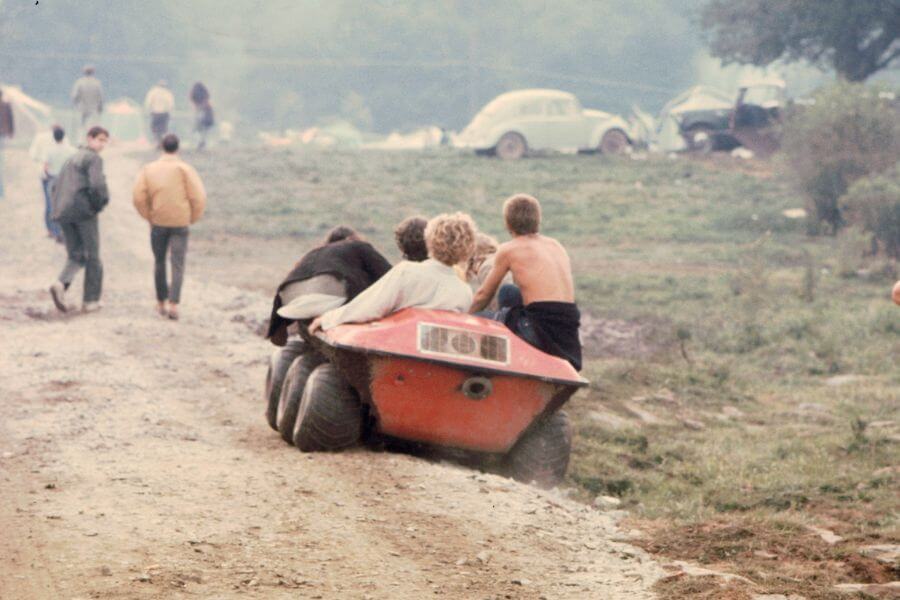 car in the mud