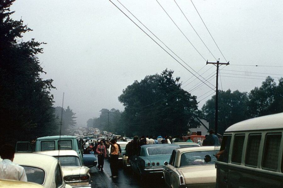 woodstock traffic jam