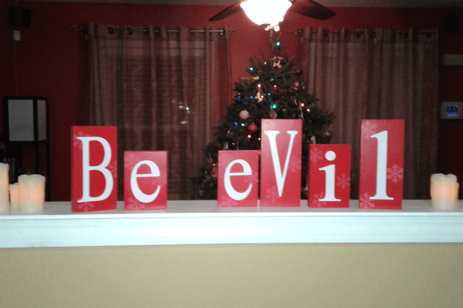 be evil sign instead of believe