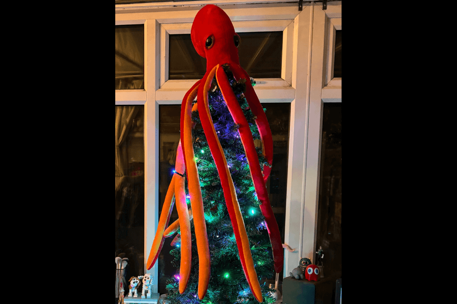 tentacled christmas tree