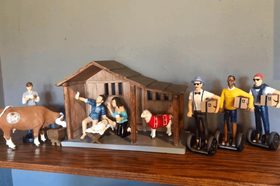 nativity scene in 21st century