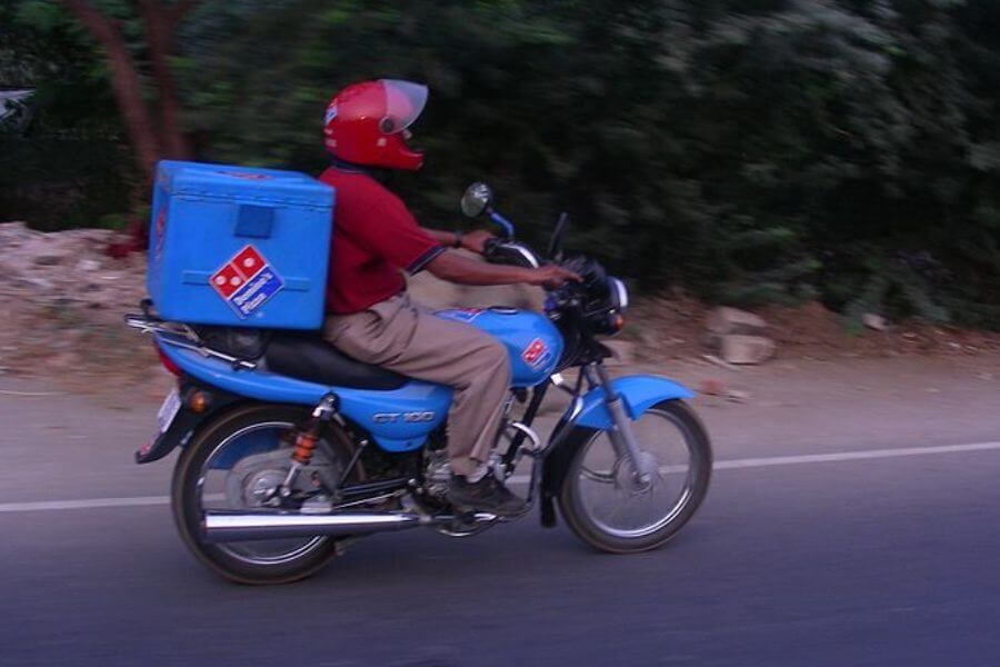 Domino's pizza delivery guy