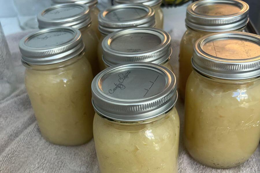 apple sauce jars