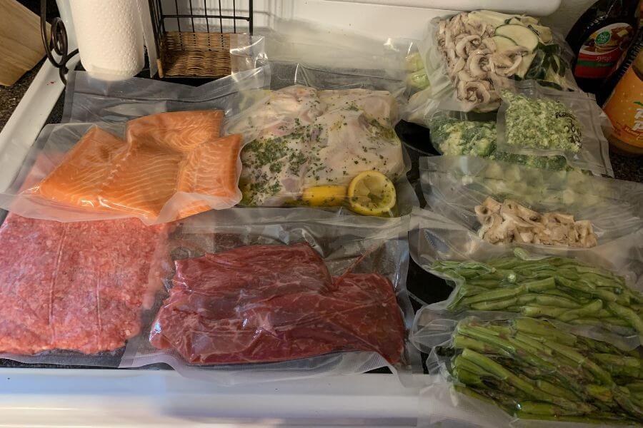 Vacuum sealed food