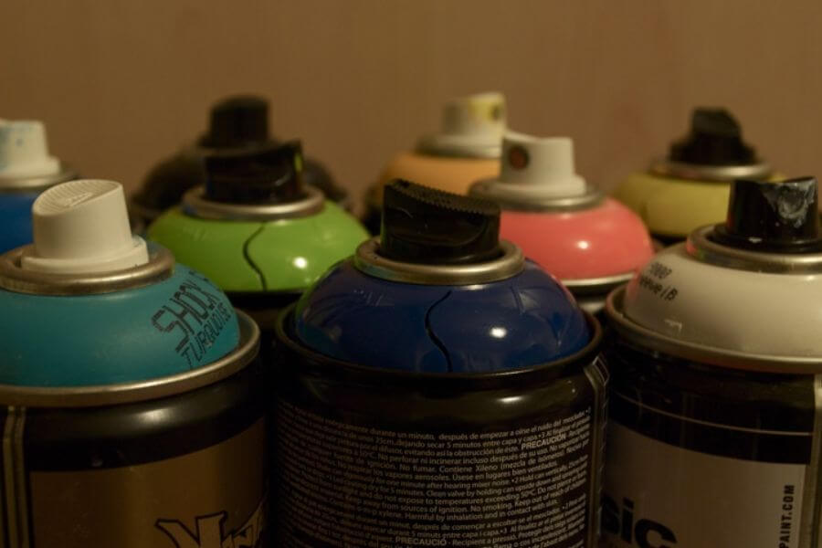 spray cans