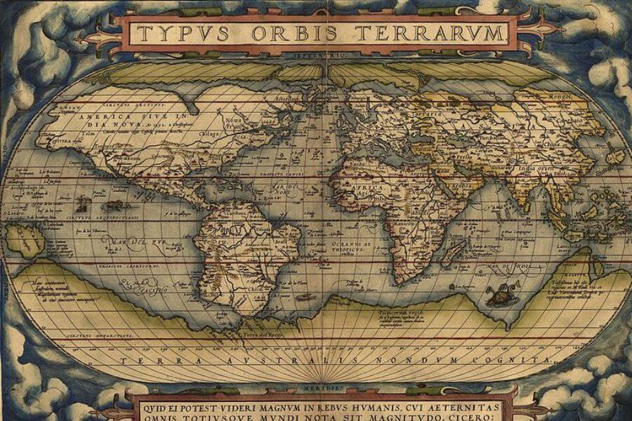 Ortelius World Map from the year 1570