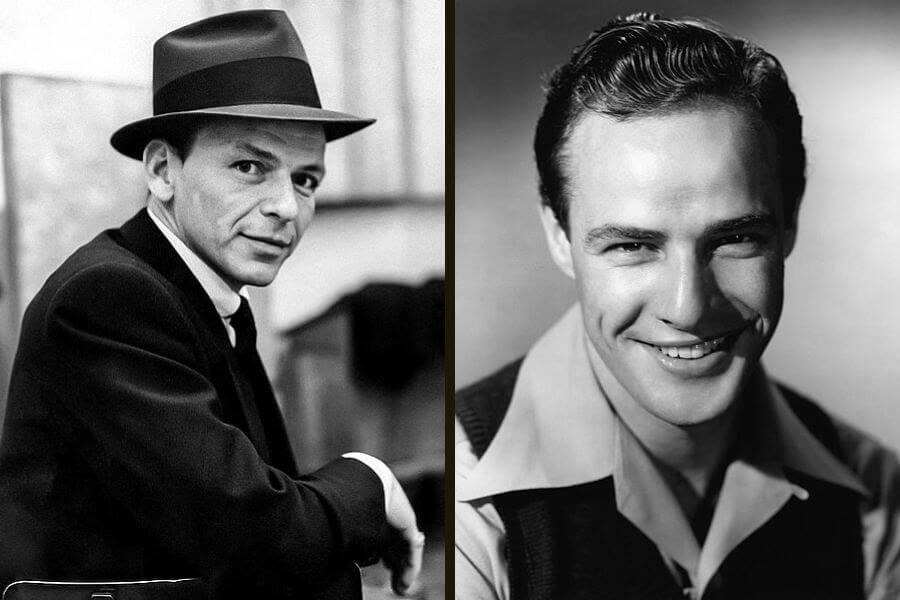 Frank Sinatra and Marlon Brando