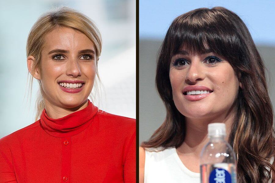 Emma Roberts and Lea Michele