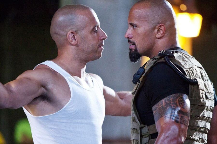 Vin Diesel and The Rock