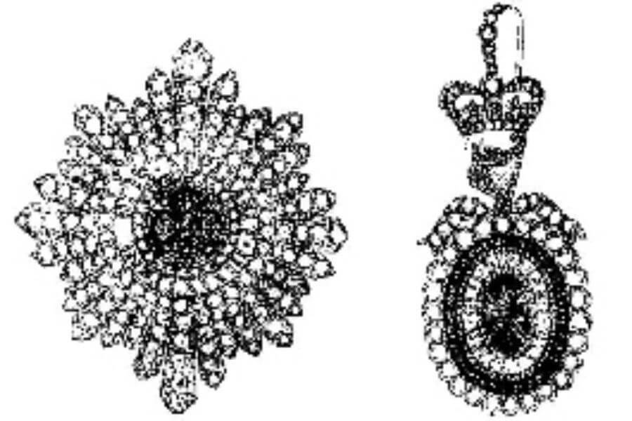 black and white Irish crown jewels