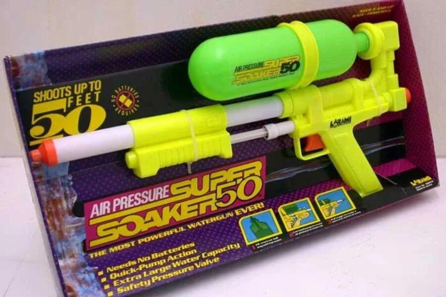 Bright colored plastic water pistol