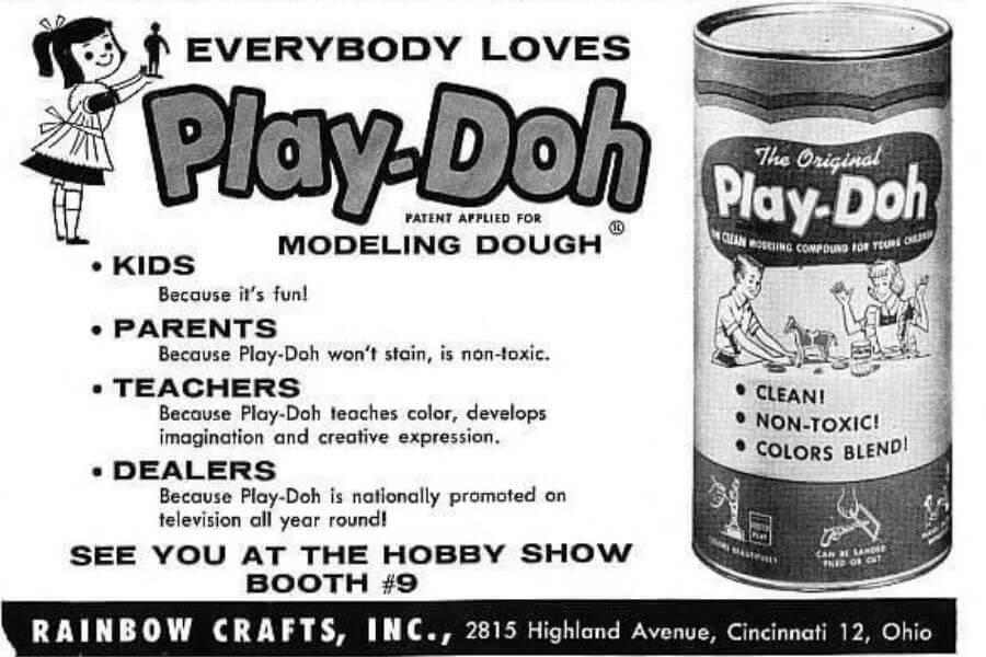 old play doh add from the 1950s 