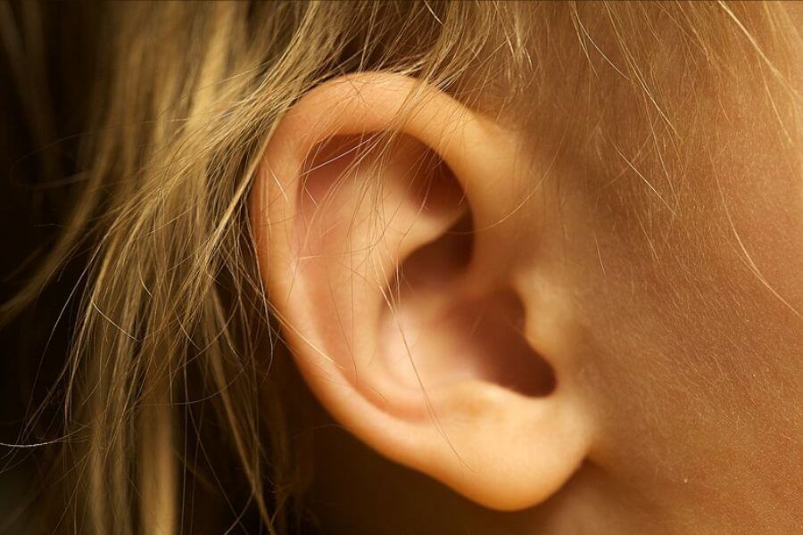 Blond Female Ear