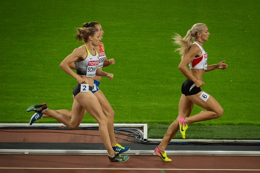 3 women running- 2017 London Athletics