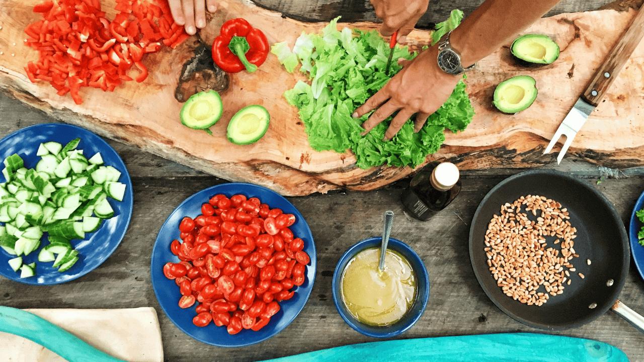a photo of people using kitchen prep gadgets
