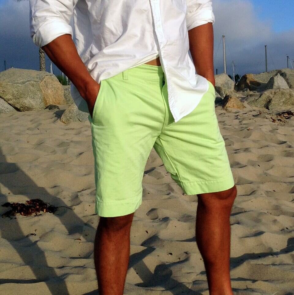 Man wearing shorts