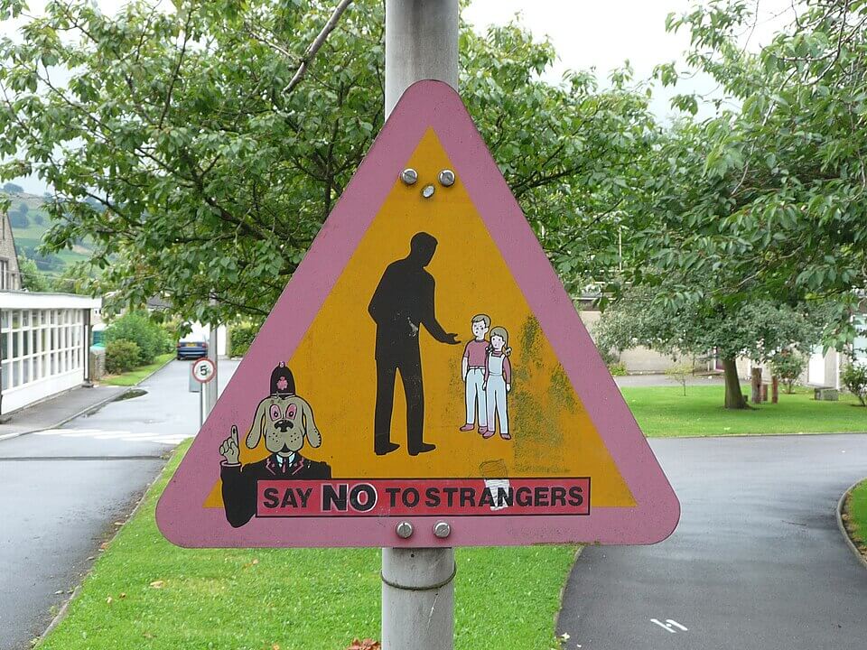 Stranger Danger sign