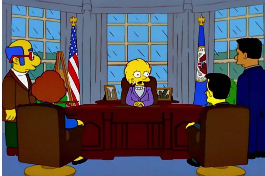 Lisa simpson president